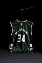 NBA | Milwaukee Bucks | GIANNIS ANTETOKOUNMPO #34 | 2017 | Statement Edition | Navy Blue | Sleeveless Kit