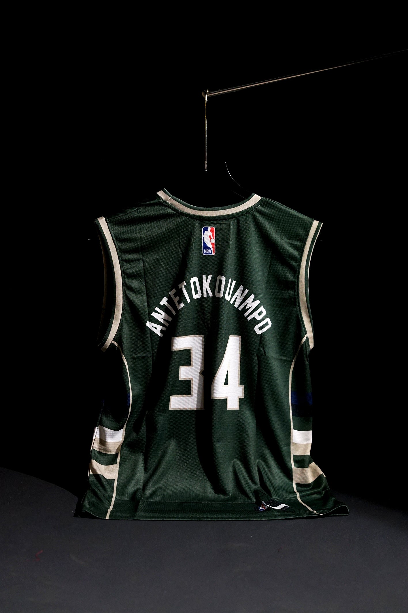 NBA | Milwaukee Bucks | GIANNIS ANTETOKOUNMPO #34 | 2017 | Statement Edition | Navy Blue | Sleeveless Kit