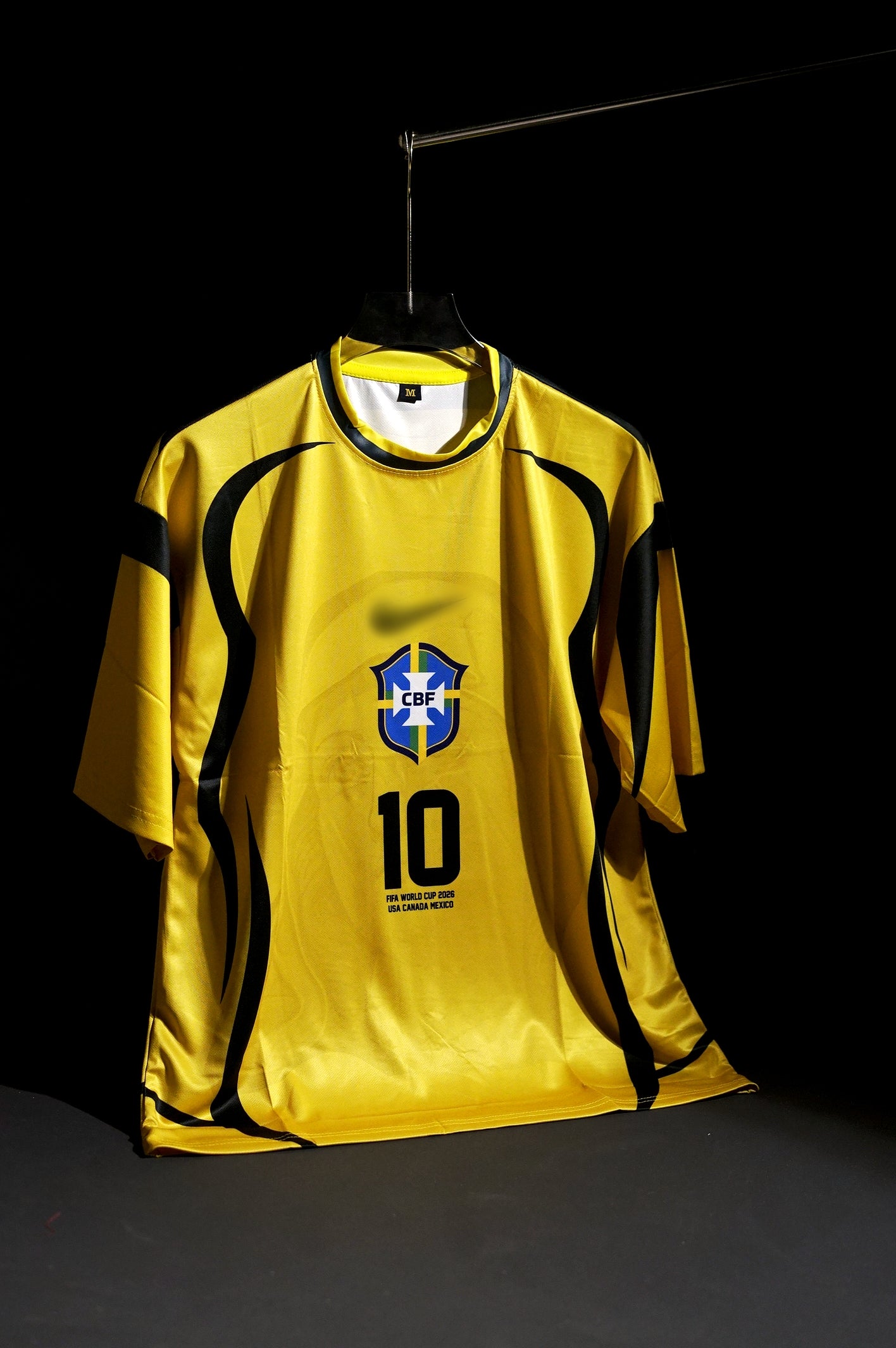 Brazil | NEYMAR JR #10 | 2026 | Special kit | Latest Design | Yellow | Oversized Fit