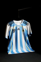 Argentina | LIONEL MESSI #19 | 2006 | Home Kit | Blue & White | Retro Design | Regular Fit