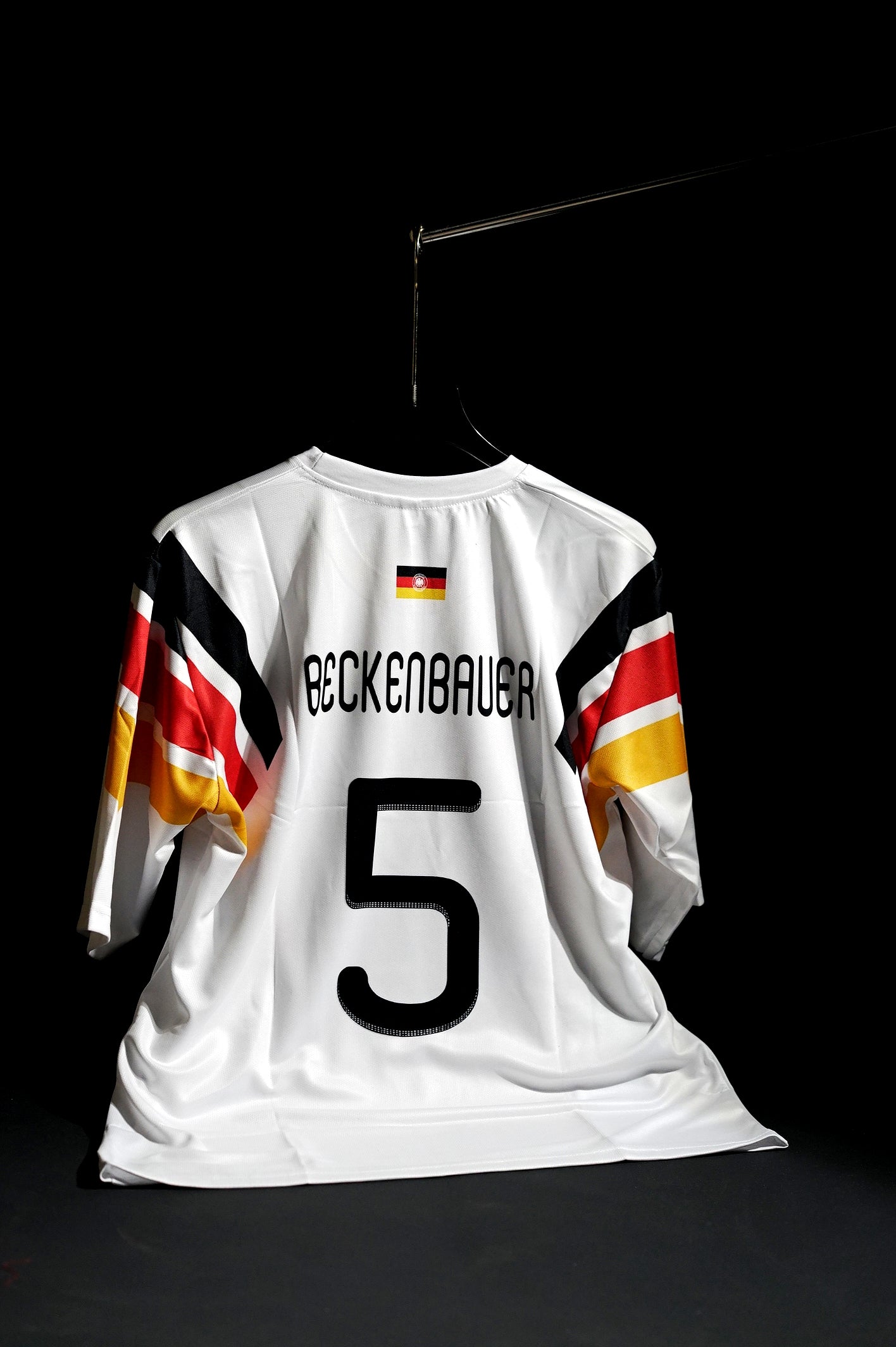 Germany | FRANZ BECKENBAUER #5 | 1996 | Home Kit | White | Retro Design | Oversized Fit