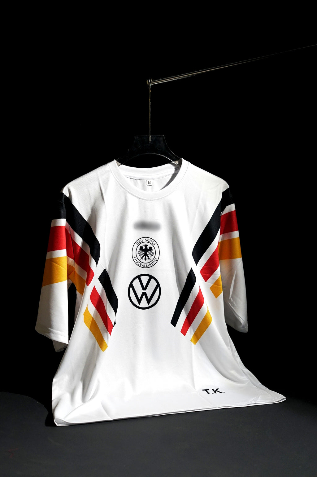 Germany | FRANZ BECKENBAUER #5 | 1996 | Home Kit | White | Retro Design | Oversized Fit