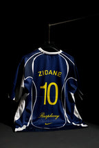 France | ZINEDINE ZIDANE #10 | 2026 | Special Kit | Navy Blue | Retro Design | Oversized Fit
