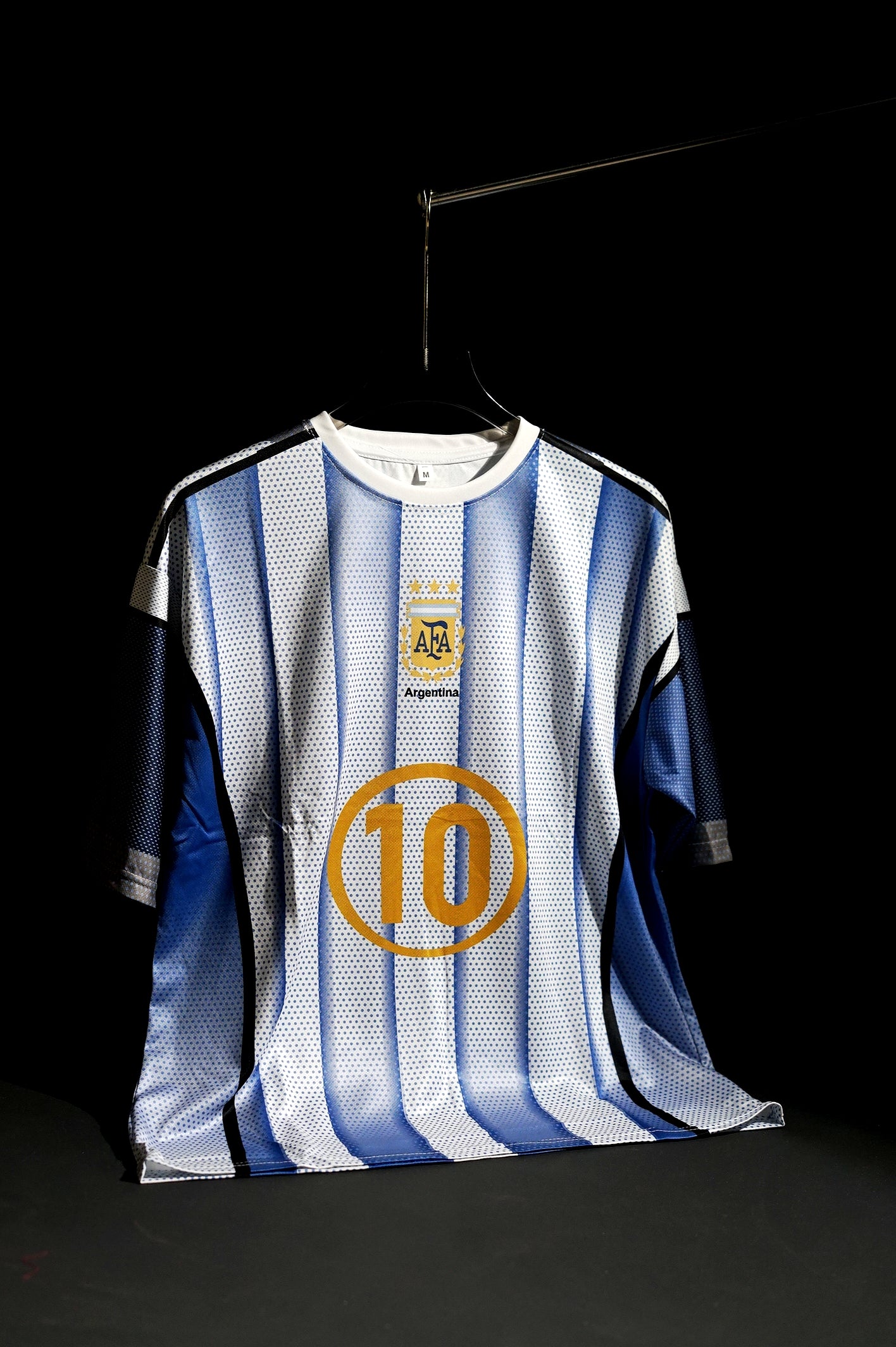 Argentina | LIONEL MESSI #10 | 2026 | Special Kit | White & Blue | Latest Design | Oversized Fit