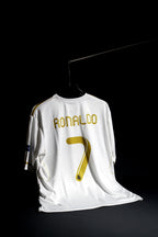 Real Madrid FC | CRISTIANO RONALDO #7 | 2011-12 | Home Kit | Retro Design | White | Oversized Fit