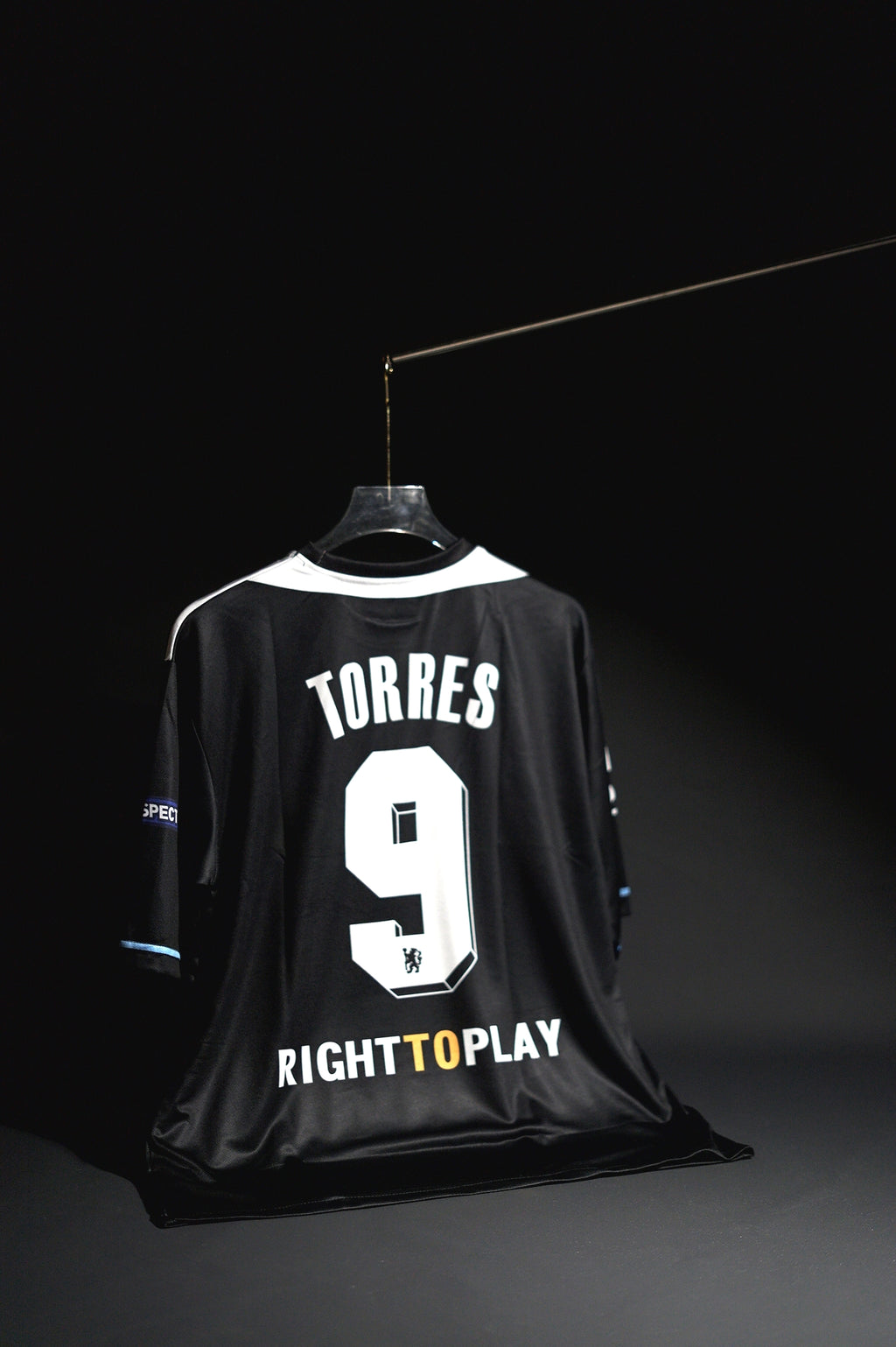 Chelsea FC | TORRES #9 | 2011-12 | Away Kit | Retro Design | Black & Blue | Oversized  Fit