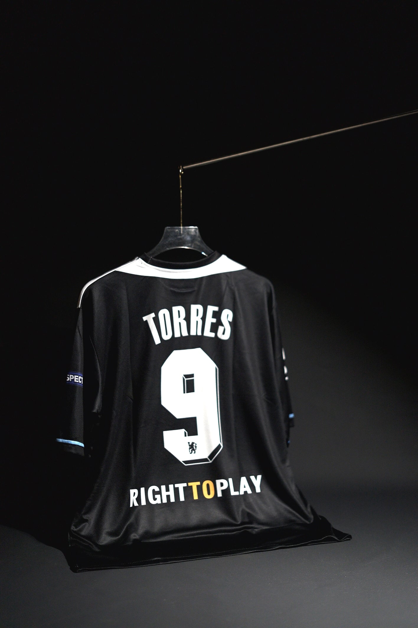 Chelsea FC | TORRES #9 | 2011-12 | Away Kit | Retro Design | Black & Blue | Oversized  Fit