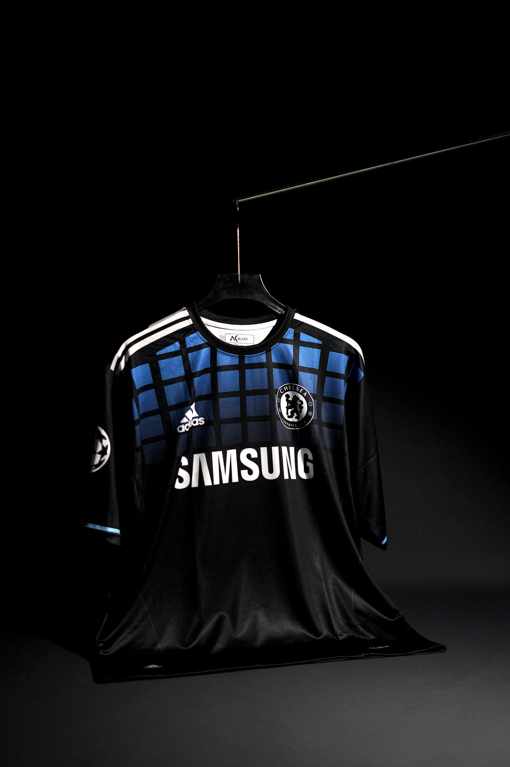 Chelsea FC | TORRES #9 | 2011-12 | Away Kit | Retro Design | Black & Blue | Oversized  Fit