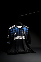 Chelsea FC | TORRES #9 | 2011-12 | Away Kit | Retro Design | Black & Blue | Oversized  Fit