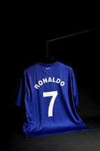 Manchester United | CRISTIANO RONALDO #7 | 2008-09 | Third Kit | Retro Design | Blue | Oversized Fit