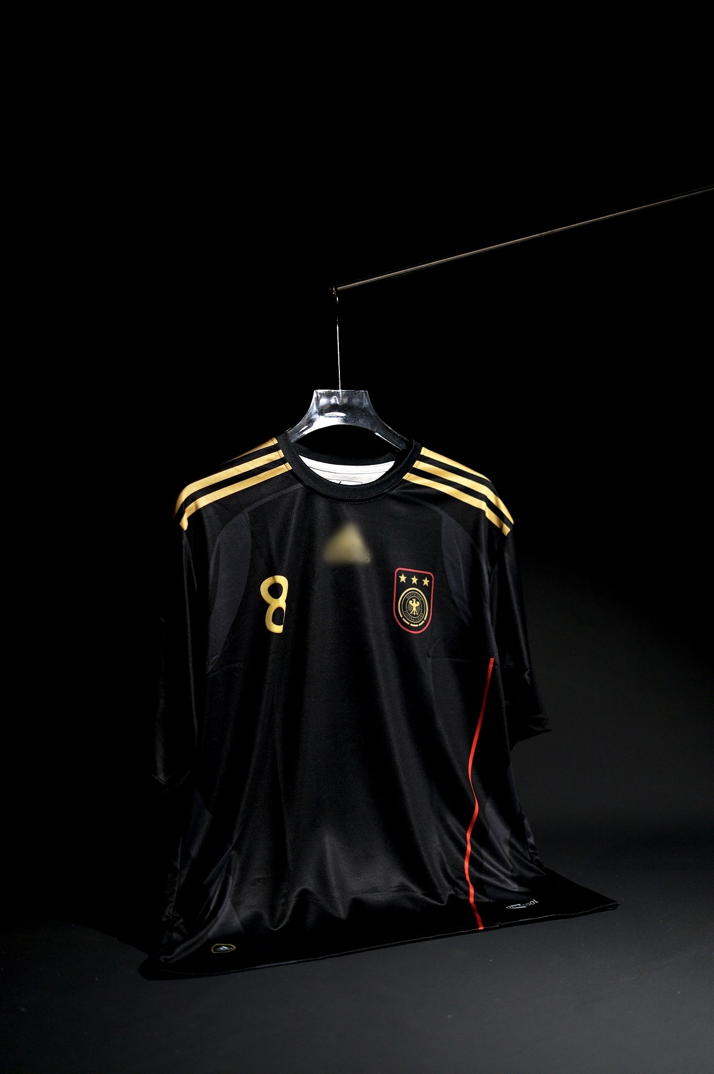 Germany | OZIL #8 | 2010 FIFA World Cup | Away Kit | Retro Design | Black | Oversized Fit