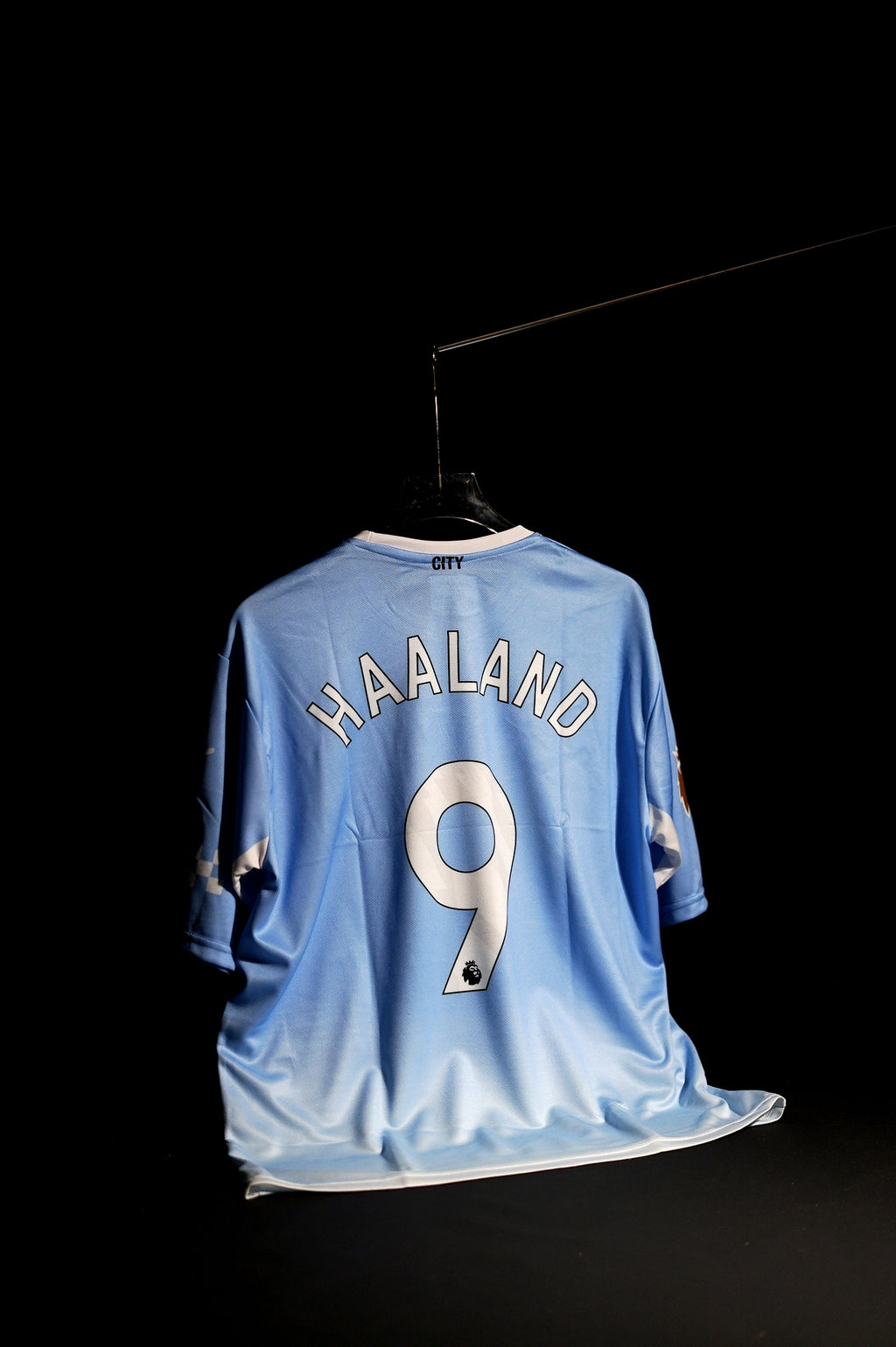 Manchester City | ERLING HAALAND #9 | 2024-25 | Home kit | Blue  & White | Oversized Fit