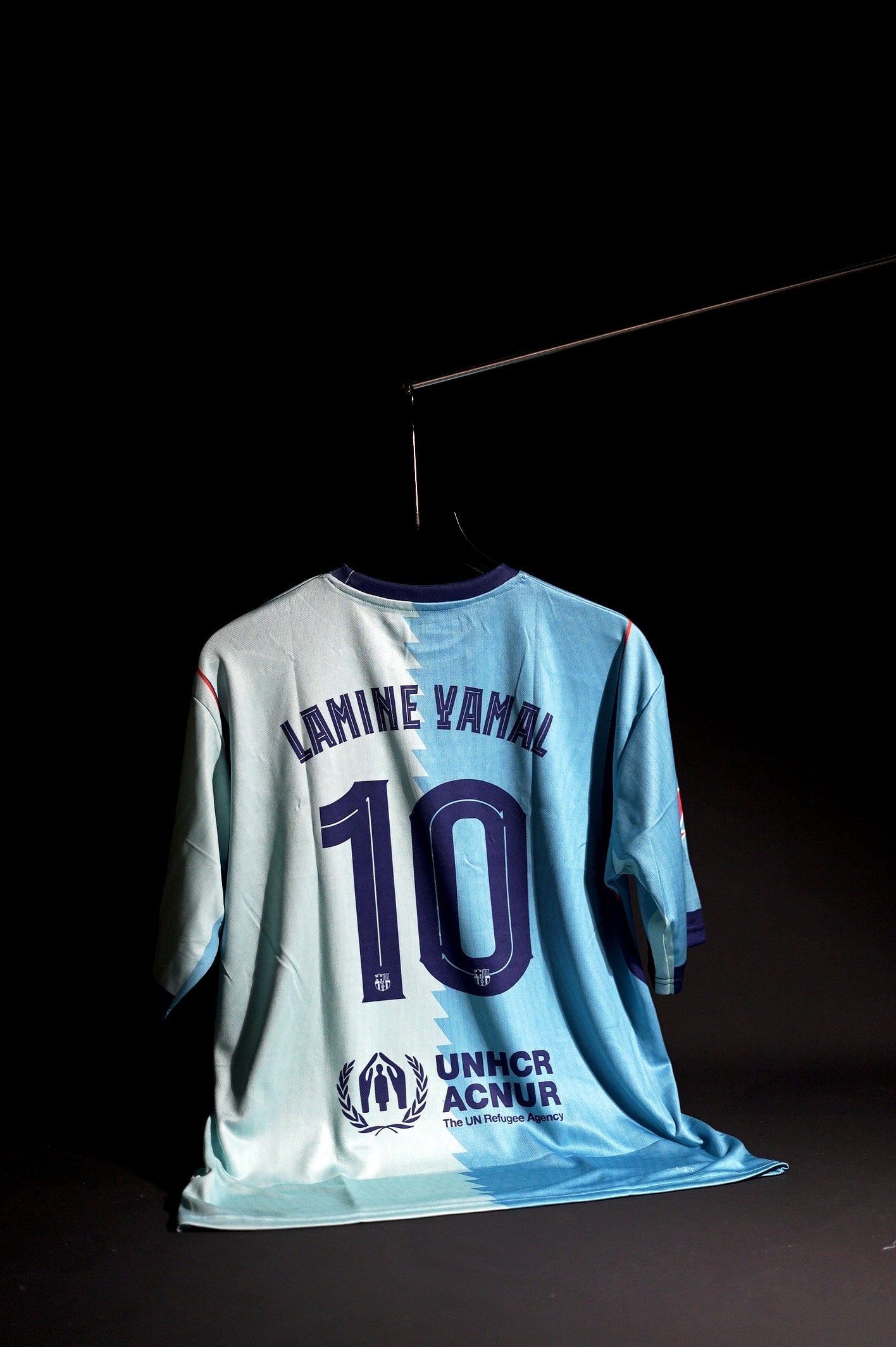 Barcelona FC | LAMINE YAMAL #10 | 2026-27 | Third Kit | Latest Design | Blue & White | Oversized Fit