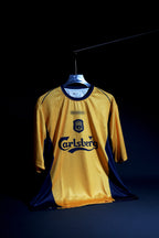 Liverpool FC | OWEN #10 | 2000-01 | Away Kit | Retro Design | Yellow & Black | Oversized Fit