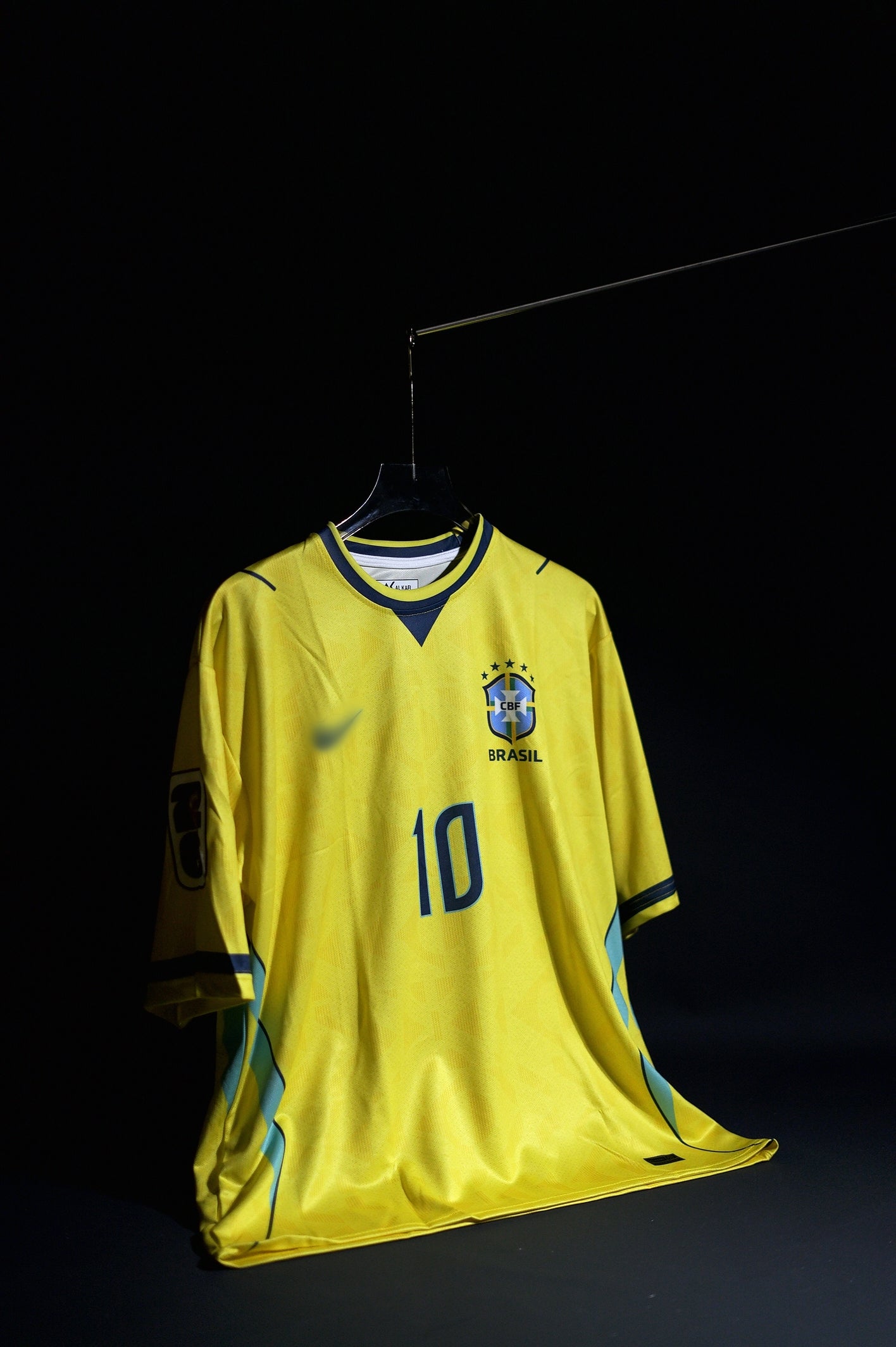 Brazil | NEYMAR JR #10 | 2026 FIFA Worldcup | Home Kit | Latest Design | Yellow & Green | Oversized Fit