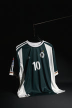 Germany | MATTHAUS #10 | 2000-01 | Away Kit | Retro Design | Green & White | Oversized Fit