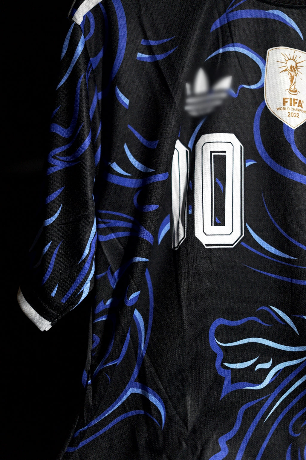 Argentina | LIONEL MESSI #10 | 2026 FIFA Worldcup | Away Kit | Latest Design | Black & Blue | Oversized Fit