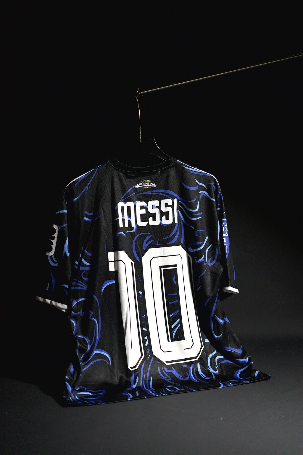 Argentina | LIONEL MESSI #10 | 2026 FIFA Worldcup | Away Kit | Latest Design | Black & Blue | Oversized Fit