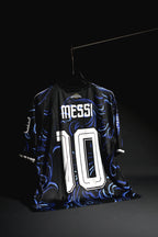 Argentina | LIONEL MESSI #10 | 2026 FIFA Worldcup | Away Kit | Latest Design | Black & Blue | Oversized Fit