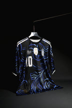 Argentina | LIONEL MESSI #10 | 2026 FIFA Worldcup | Away Kit | Latest Design | Black & Blue | Oversized Fit