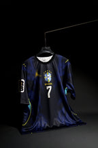 Brazil | VINICIUS JR #7 | 2026 FIFA Worldcup | Away Kit | Latest Design | Blue | Oversized Fit