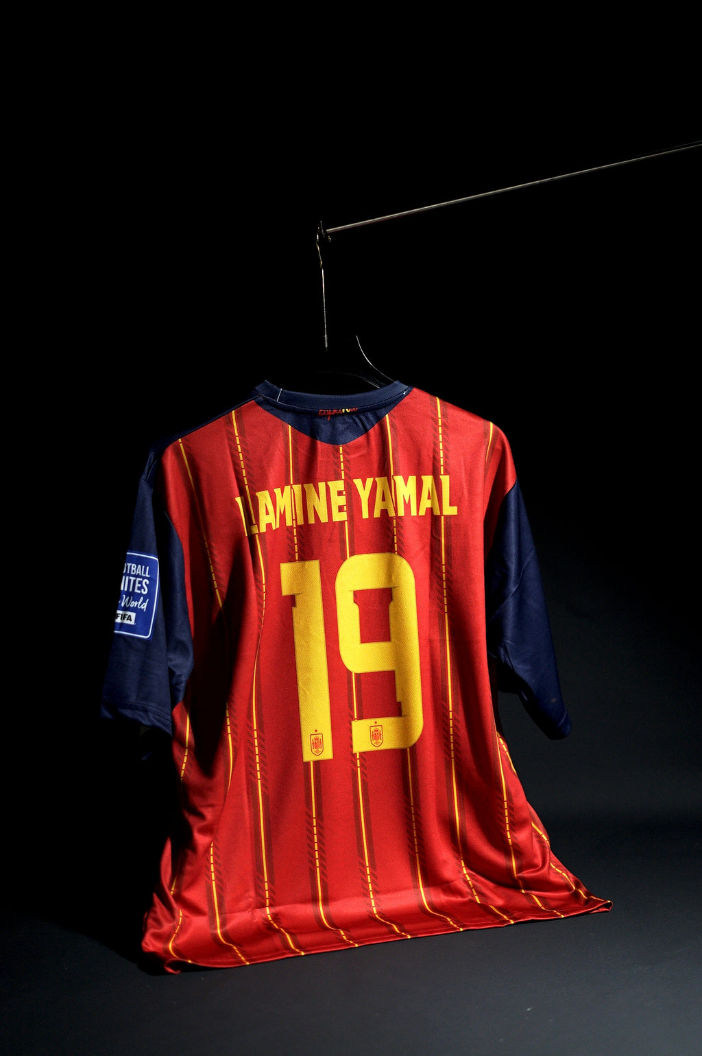 Spain | LAMINE YAMAL #19 | 2026 FIFA Worldcup | Home Kit | Latest Design | Red & Yellow | Oversized Fit