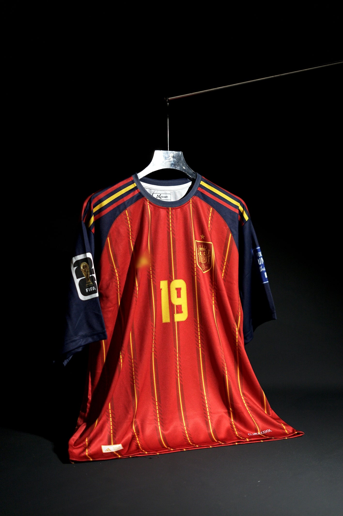 Spain | LAMINE YAMAL #19 | 2026 FIFA Worldcup | Home Kit | Latest Design | Red & Yellow | Oversized Fit