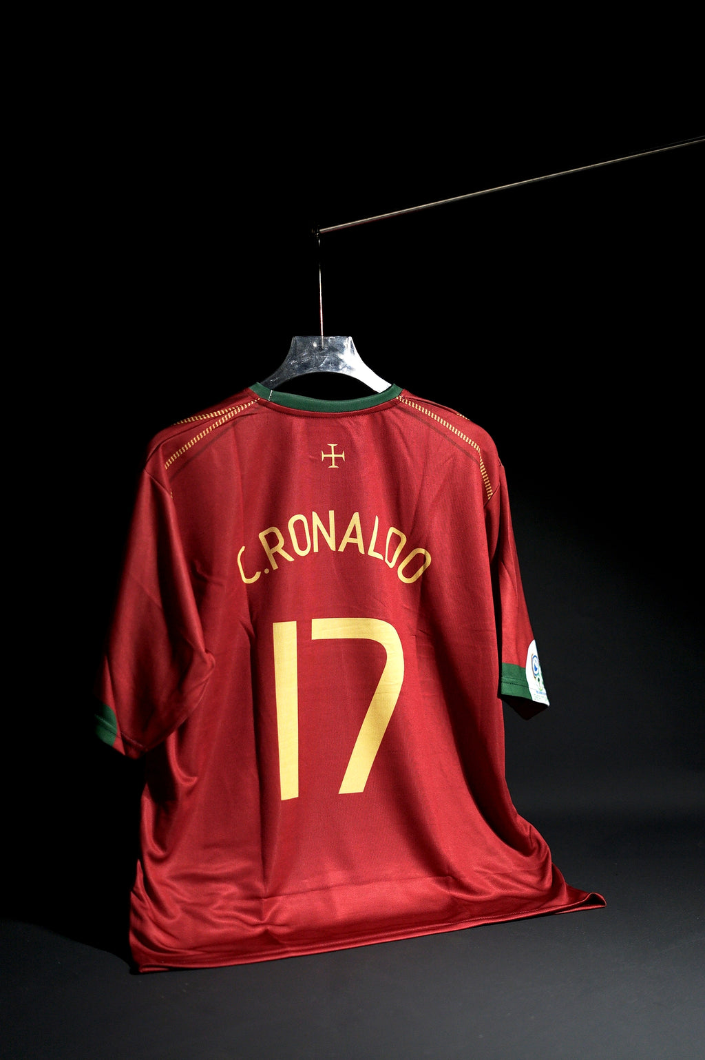 Portugal | CRISTIANO RONALDO #17 | 2006 FIFA Worldcup | Home Kit |  Retro Design | Red & Yellow | Oversized Fit