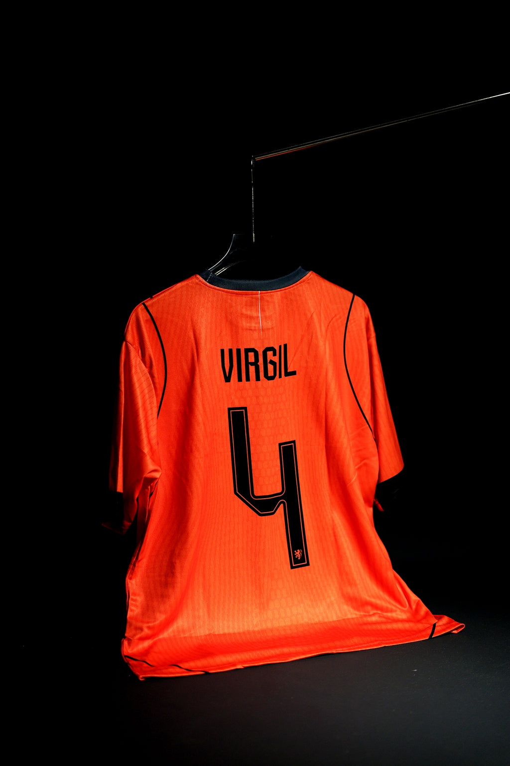 Netherlands | VIRGIL VAN DIJK #4 | 2026 FIFA Worldcup | Home Kit | Latest Design | Orange & Black | Oversized Fit