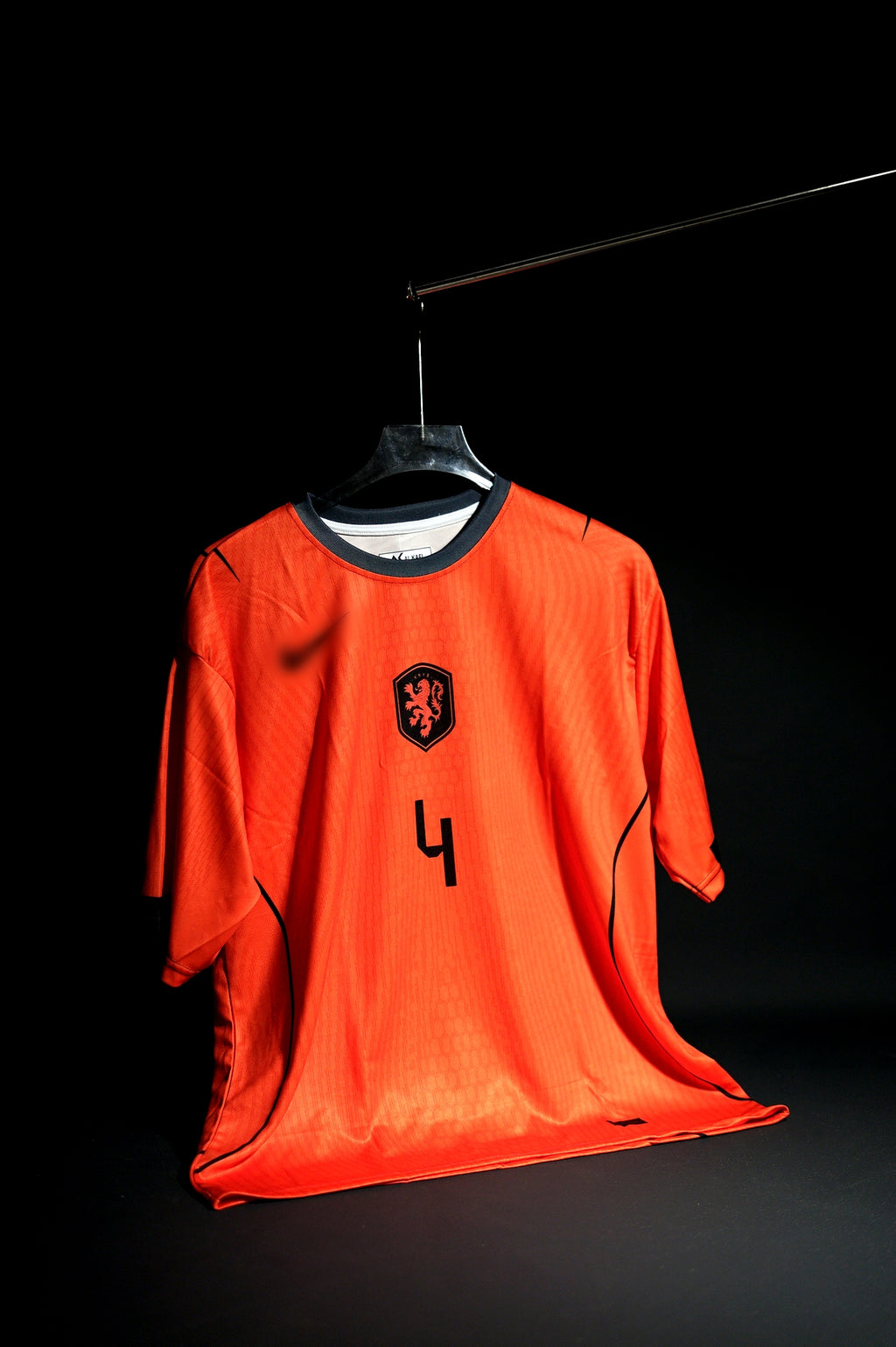 Netherlands | VIRGIL VAN DIJK #4 | 2026 FIFA Worldcup | Home Kit | Latest Design | Orange & Black | Oversized Fit
