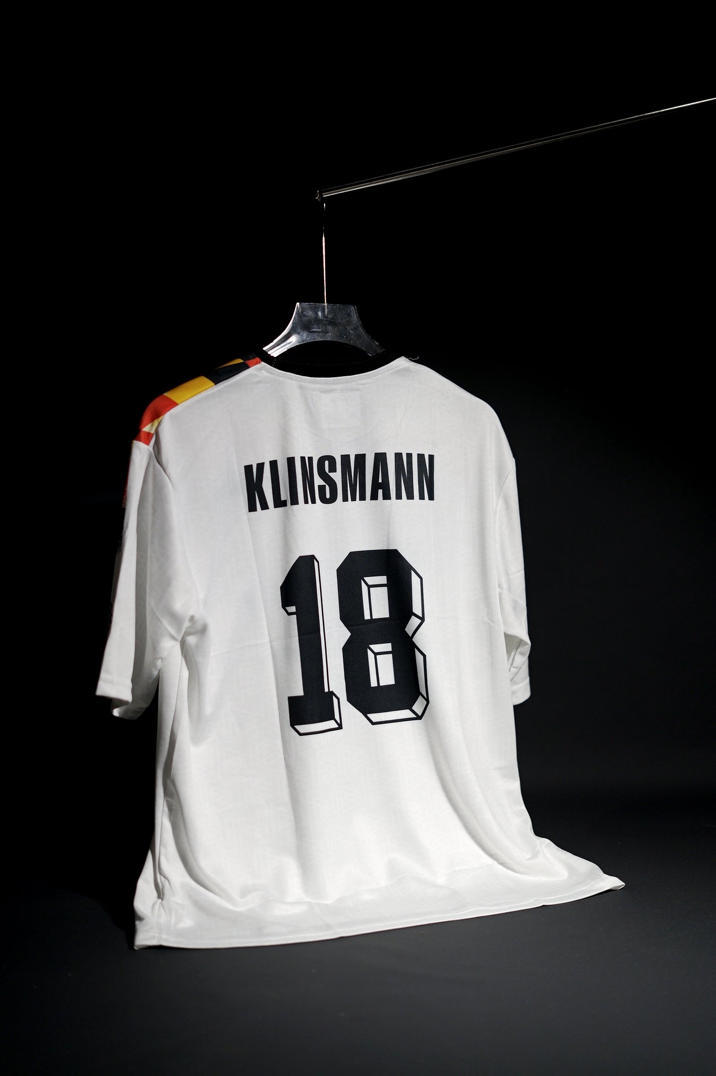 Germany | KLINSMANN #18 | 1994 | Home Kit | Retro Design | White | Oversized Fit