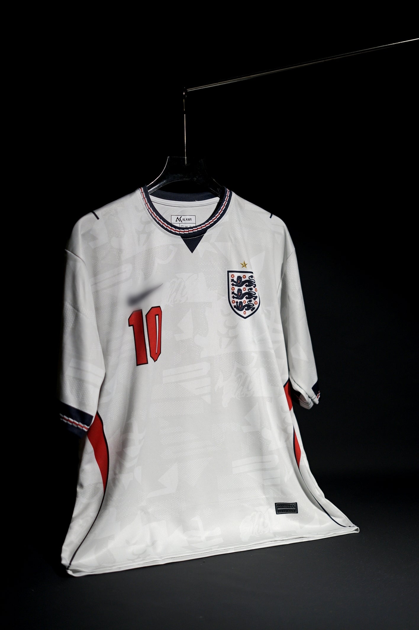England | JUDE BELLINGHAM #10 | 2026 FIFA Worldcup | Home Kit | Latest Design | White & Red | Oversized Fit