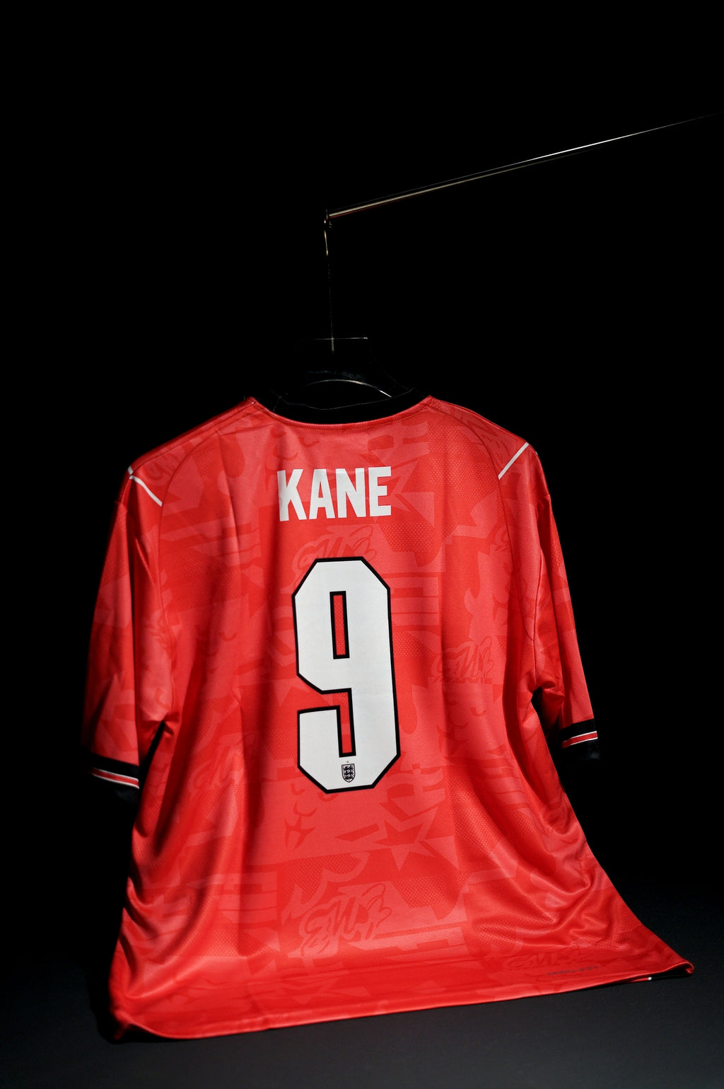 England | HARRY KANE #9 | 2026 FIFA Worldcup | Away Kit | Latest Design | Red | Oversized Fit