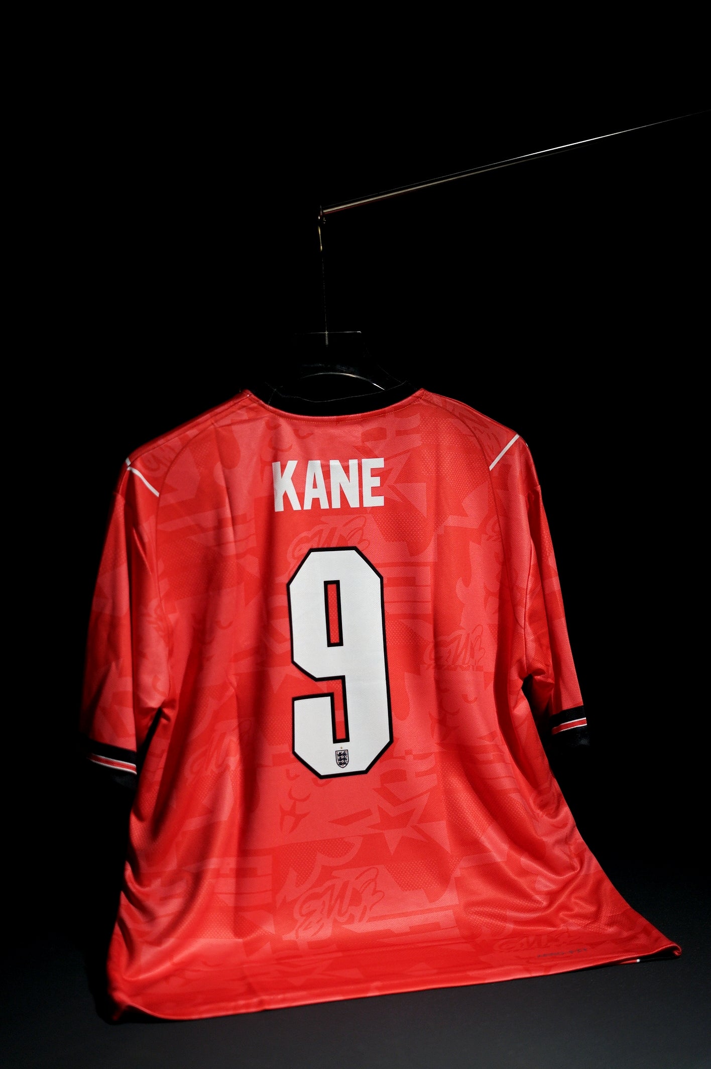 England | HARRY KANE #9 | 2026 FIFA Worldcup | Away Kit | Latest Design | Red | Oversized Fit