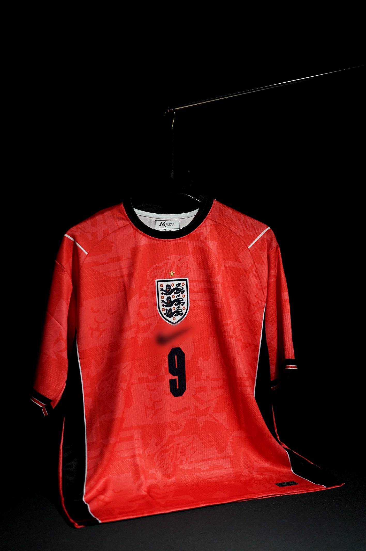 England | HARRY KANE #9 | 2026 FIFA Worldcup | Away Kit | Latest Design | Red | Oversized Fit