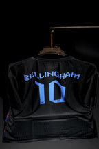 England | JUDE BELLINGHAM #10 | 2025-26 | Away Kit | Latest Design | Black & Blue | Oversized Fit