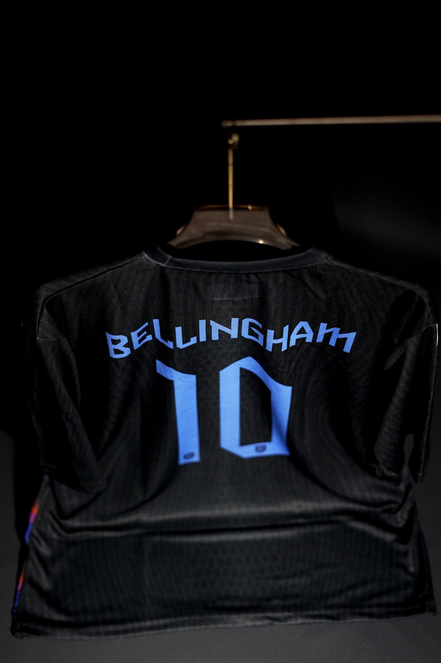 England | JUDE BELLINGHAM #10 | 2025-26 | Away Kit | Latest Design | Black & Blue | Oversized Fit