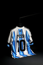 Argentina | LIONEL MESSI # 10 | 2026 FIFA World Cup | Home Kit | Latest Design | Blue & White | Oversized Fit