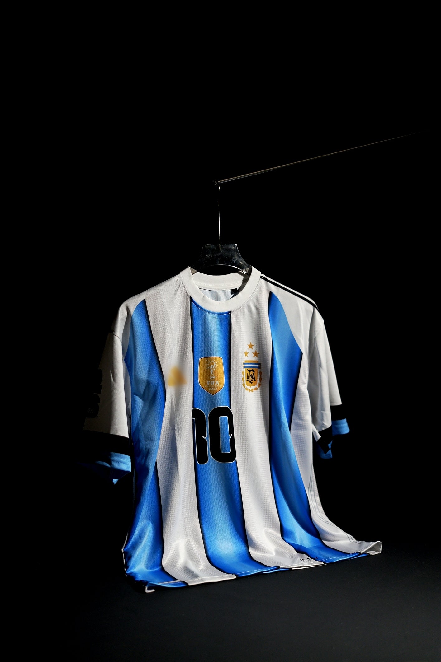 Argentina | LIONEL MESSI # 10 | 2026 FIFA World Cup | Home Kit | Latest Design | Blue & White | Oversized Fit