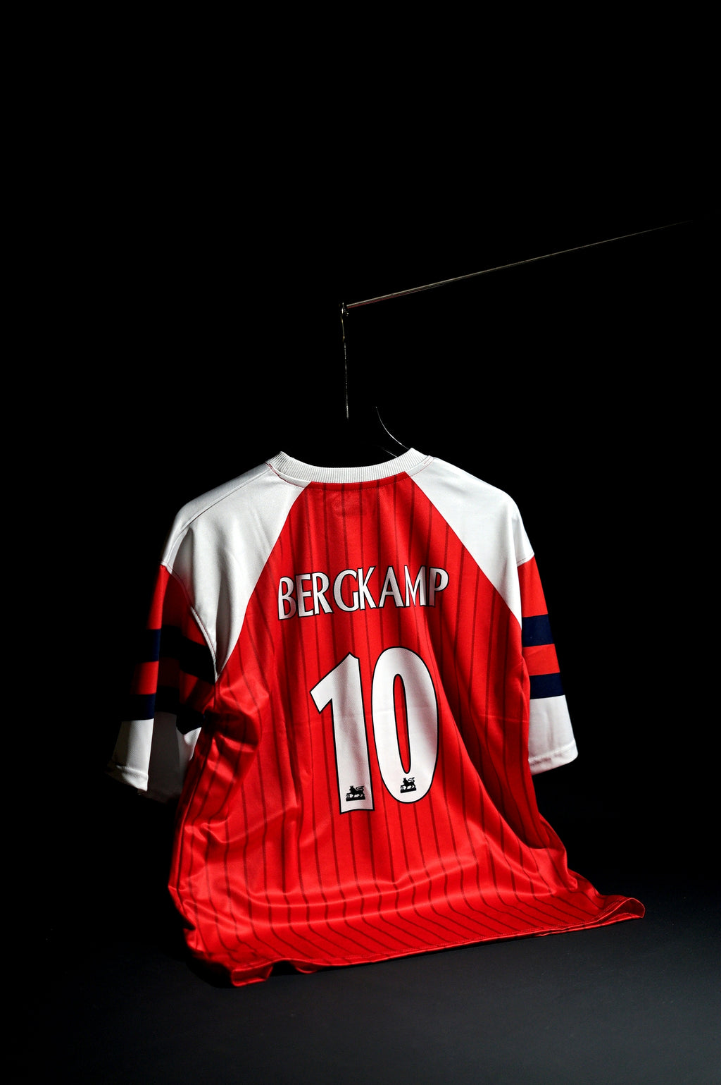 Arsenal FC | DENNIS BERGCAMP #10 | 1992-94 | Home Kit | Retro Design | Red & White | Oversized Fit