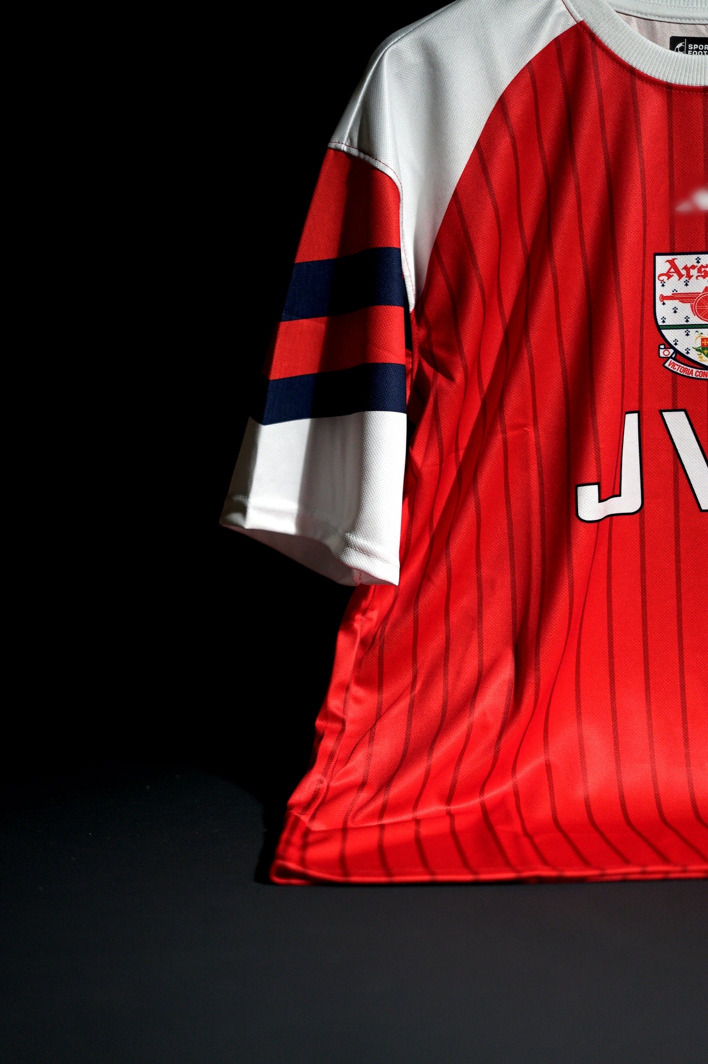 Arsenal FC | DENNIS BERGCAMP #10 | 1992-94 | Home Kit | Retro Design | Red & White | Oversized Fit
