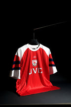 Arsenal FC | DENNIS BERGCAMP #10 | 1992-94 | Home Kit | Retro Design | Red & White | Oversized Fit