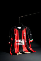 AC Milan | SHEVCHENKO #10 | 2002-03 | Third Kit | Retro Design | Red & Black | Oversized Fit