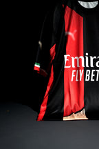 AC Milan | SHEVCHENKO #10 | 2002-03 | Third Kit | Retro Design | Red & Black | Oversized Fit