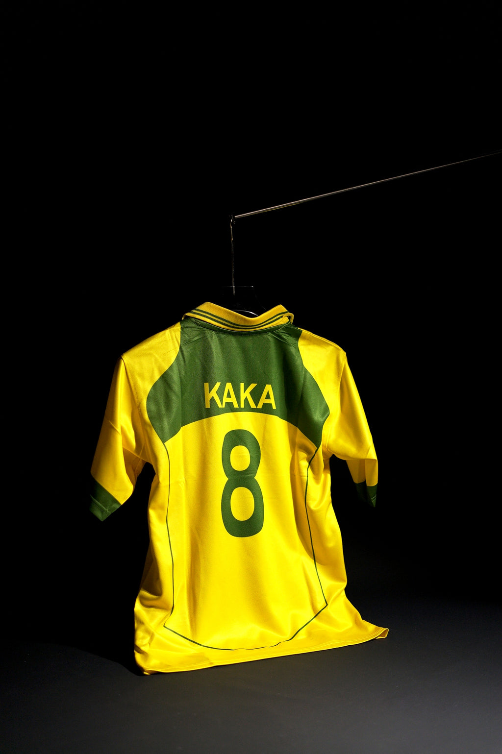 Brazil | KAKA #8 | 2004 | Home kit | Retro Design | Yellow & Green | Collared Kit | Oversized Fit