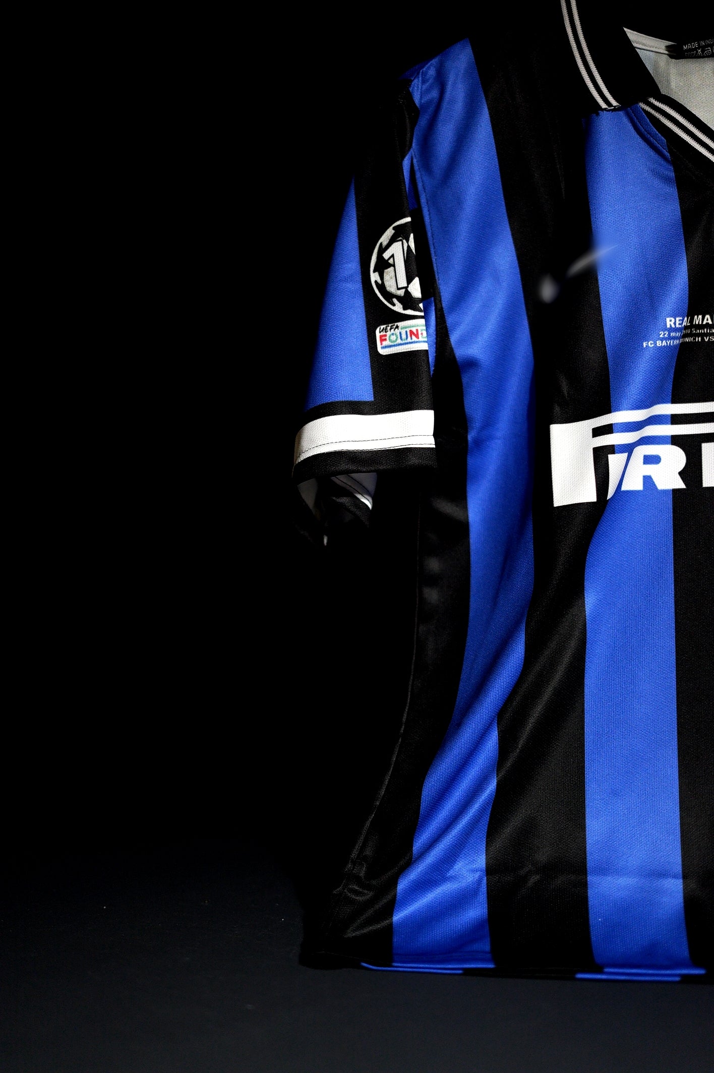 Inter Milan | DUMFRIES #2 | 2009-10 | Home Kit | Blue & Black | Collared Kit | Retro Design | Oversized Fit
