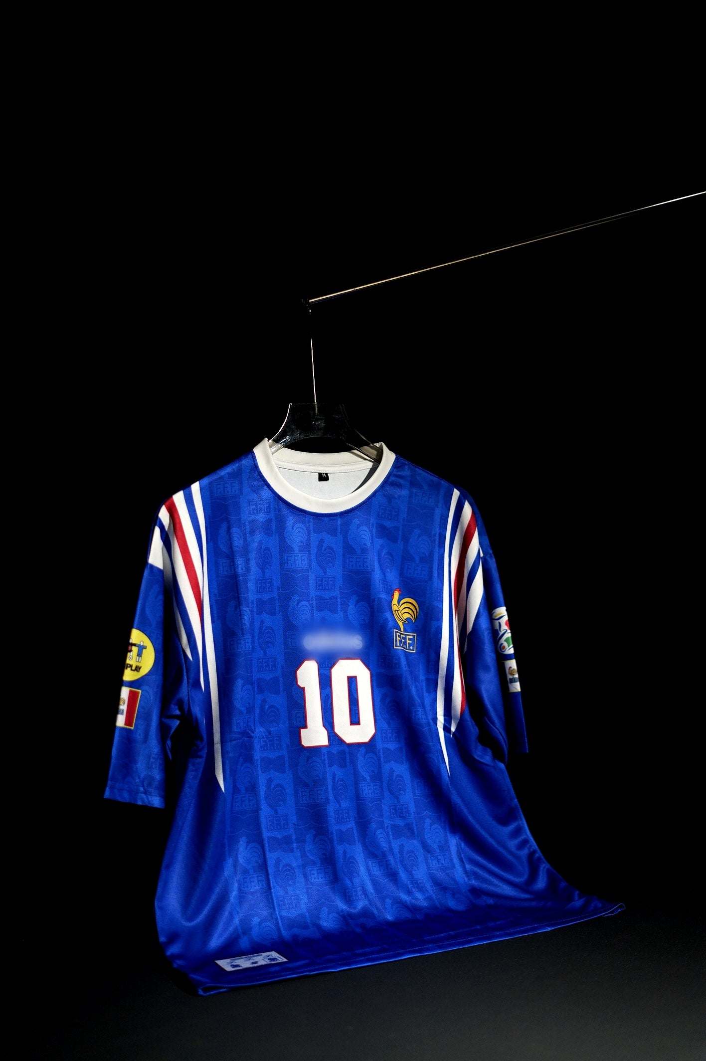 France | ZINEDINE ZIDANE #5 | FIFA World Cup 1996 | Home Kit | Retro Design | Blue & White | Oversized Fit