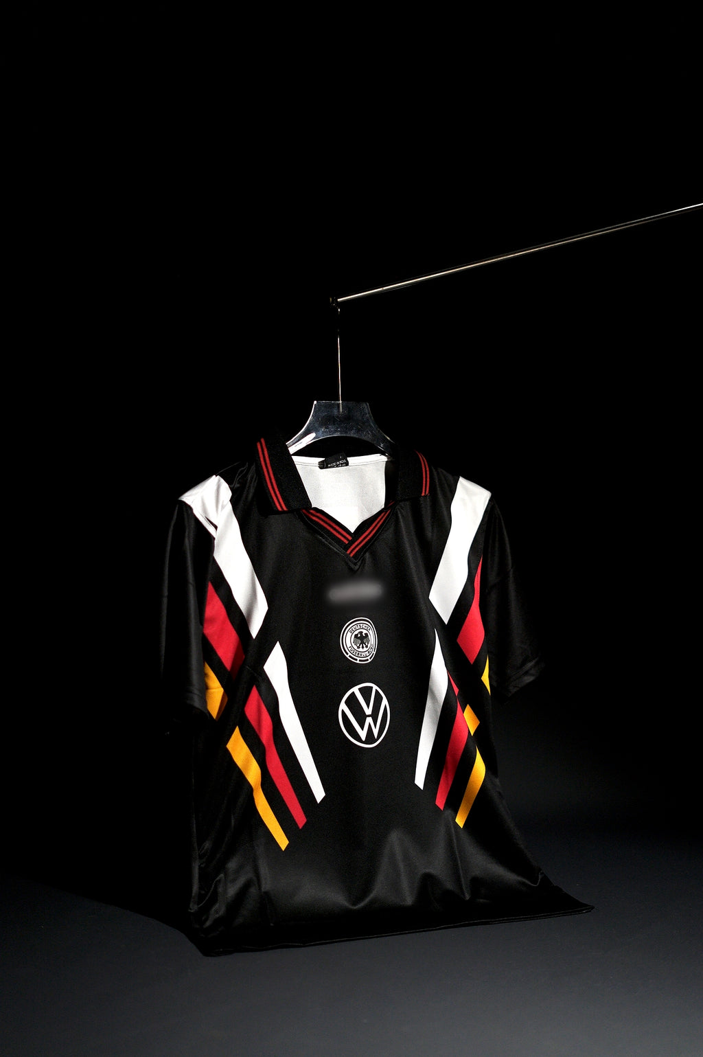 Germany | MESUT OZIL #8 | 1997 | Away kit | Retro Design | Black | Collared Kit | Oversized Fit