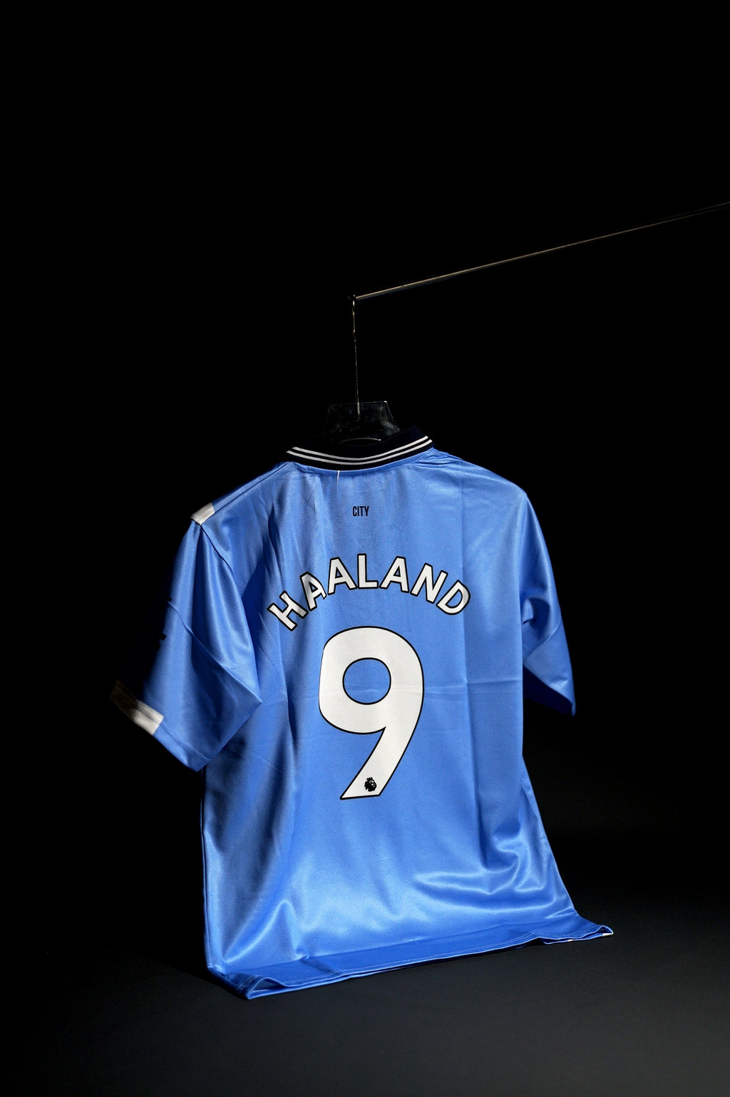 Manchester City | ERLING HAALAND #9 | 2025-26 | Home Kit | Latest Design | Blue & White | Collared Kit | Oversized Fit
