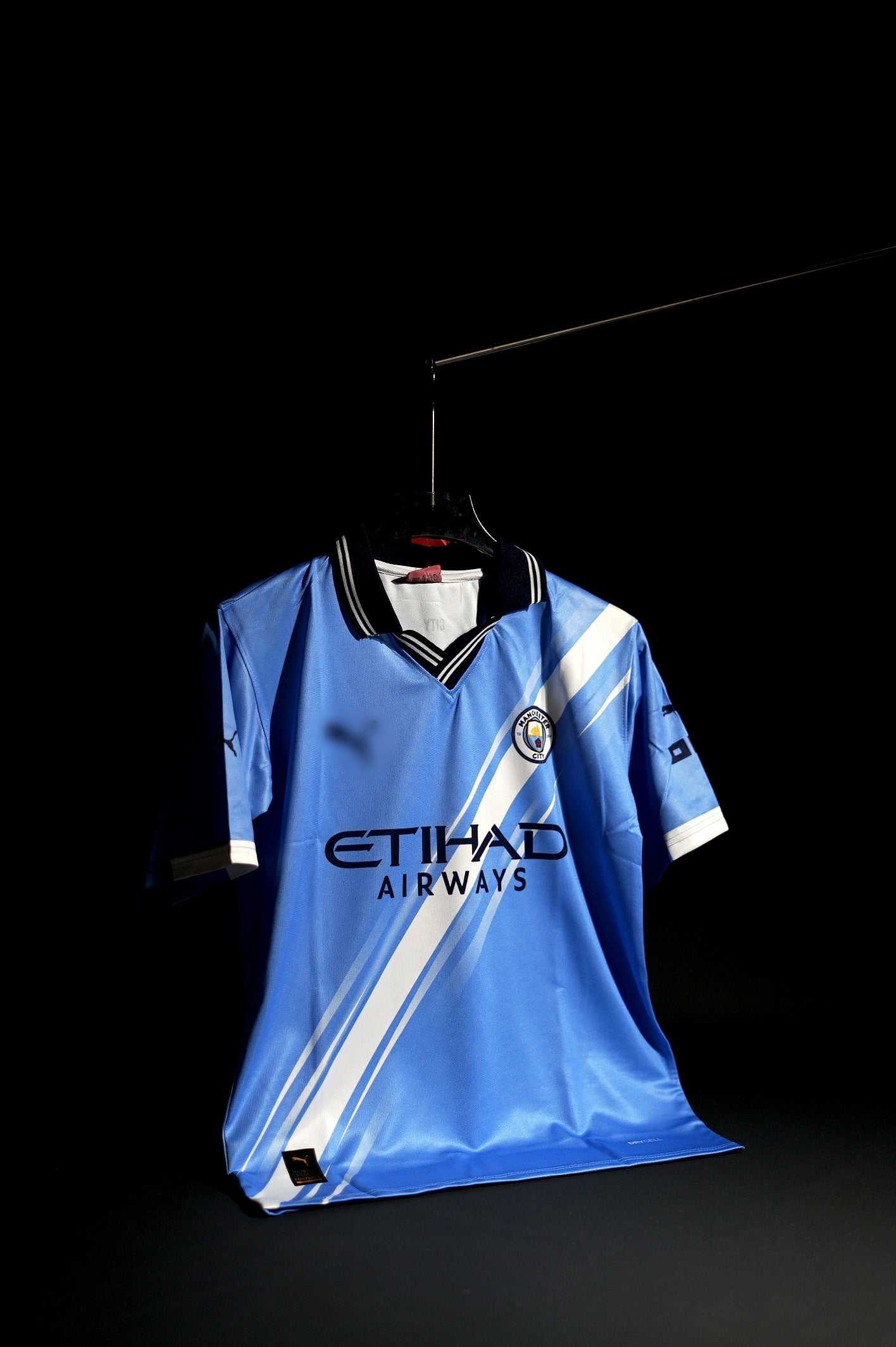Manchester City | ERLING HAALAND #9 | 2025-26 | Home Kit | Latest Design | Blue & White | Collared Kit | Oversized Fit